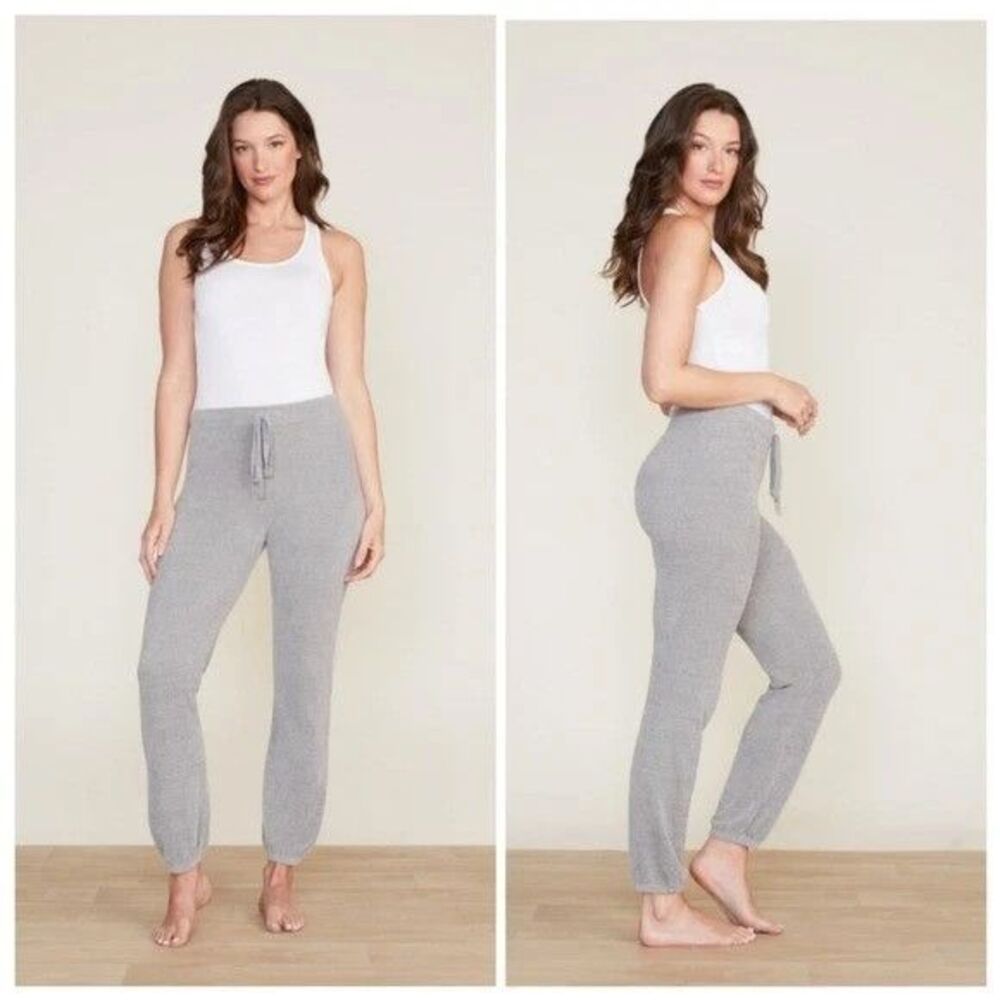 Barefoot Dreams CozyChic Ultra Lite Track Pant Jogger Dove Gray? Sz M BDWCU109